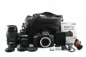 ☆良品【Canon】EOS Kiss X8i + 18-55mm + 100-300mm ダブルズームレンズ キャノン キヤノン 管理番号 : 35863587