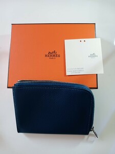 エルメス HERMES 財布　リミックスID　ブルー　コインケース　カードケース