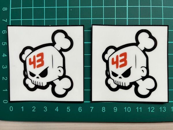 ケンブロック・ステッカー・スクェア2枚セット ラミネートUV加工済耐光性OK!