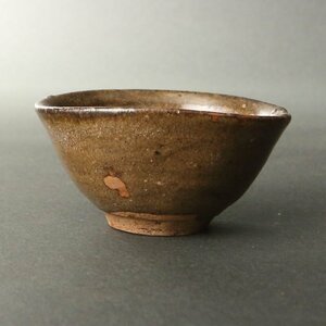  consigning HK* era Karatsu sake cup ( tea utensils . stone ceramics and porcelain ceramic art Karatsu . sake cup and bottle cup sake cup guinomi )