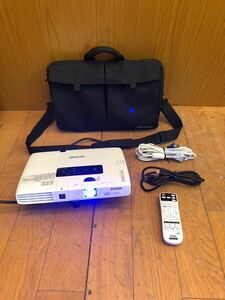 ★動作品★EPSON★プロジェクター★ランプ使用時間743H★リモコン/VGA/HDMIケーブル付き★3000lm/EB-1771W/エプソン/SR(P569)