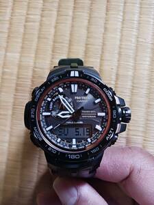 1 иен ~ CASIO PROTREK Casio Protrek PRW-S6000Y 5365 наручные часы б/у текущее состояние 