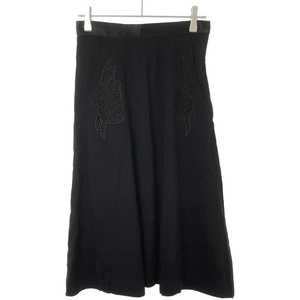 TOGA PULLA トーガ プルラ 15SS Embroidery Georgette Skirt スカート TP51-FG227 ブラック 34 ITG07GREGM9S