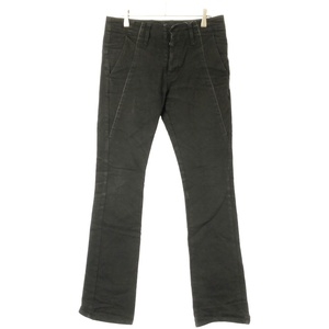 THEE OLD CIRCUS ジ オールドサーカス N-1 pants ステッチフレアストレッチパンツ ブラック 1 IT85RK99POLW