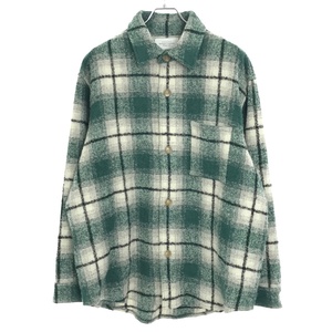 UNUSED アンユーズド 22AW WOOL CHECK SHIRT ウールチェックシャツ US2280 グリーン 3 IT6UAIGNCUD8