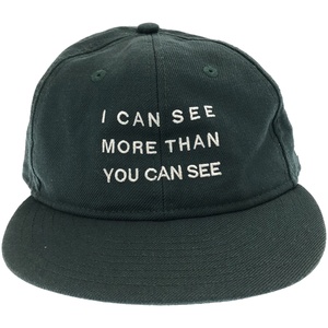 UNDER COVER×NEWERA アンダーカバー ニューエラ I CAN SEE MORE THAN YOU CAN SEE ベースボールキャップ グリーン F IT97I4QY0X24