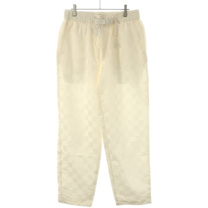 KITH NYC キスニューヨークシティ 24SS Checkered Satin Davon Pant チェッカーボードサテンイージーパンツ アイボリー M ITLUKSG0KLNM