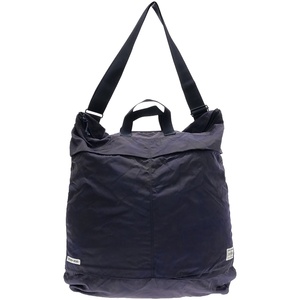 PORTER ポーター NEW ORDER MAGAZINE 2WAY HELMETBAG 製品染めナイロンヘルメットバッグ ネイビー系 ITANKPFFX0KP