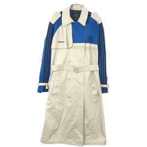 adidas アディダス 83-C TRENCH COAT ドッキングトレンチコート IA2466 ベージュブルー XS IT02MVGL4W74