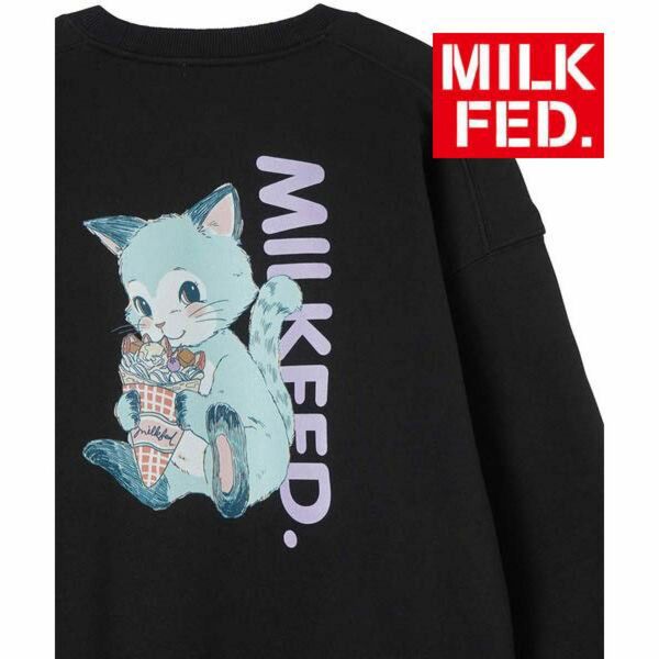 MILKFED. トレーナー スウェットねこ 猫