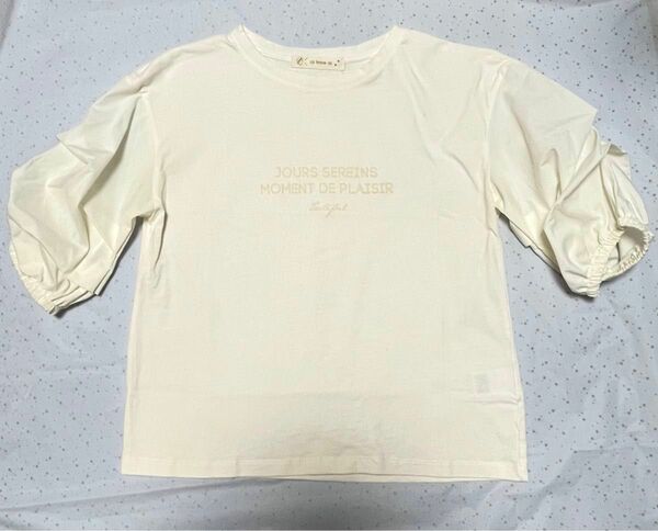 AS KNOW AS レディース　カットソー　Tシャツ　オフホワイト　中古　