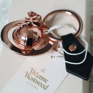 【新品】ヴィヴィアンウエストウッド/Vivienne Westwood オーブ キーリング キーホルダー ピンクゴールド 32988/ROUND ORB GADGET