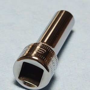 8mm 3/8 ディープ スナップオン SFSM8 (6角) 中古品 超美品 保管品 SNAPON SNAP-ON ディープソケット ソケット 送料無料の画像7