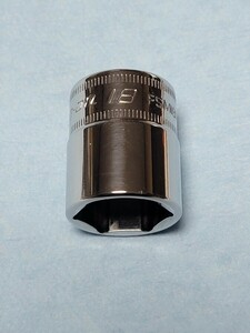 18mm 3/8 シャロー スナップオン FSM181 (6角) 中古品 美品 保管品 SNAPON SNAP-ON シャローソケット ソケット Snap-on 送料無料