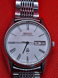 美品 SEIKO セイコー KING QUARTZ デイデイトメンズ腕時計 B0622 SEIKO セイコーキングクォーツ