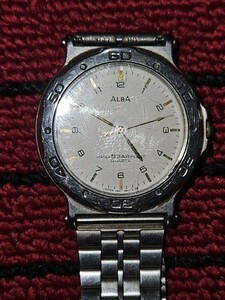 SEIKO セイコー ALBA アルバ メンズ腕時計 アナログ 3針 シルバー色 B0675