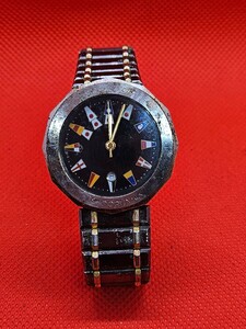 ジャンク CORUM Admiral's Cup コルム アドミラルズカップ 腕時計 デイト クォーツ D0654