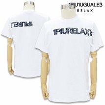 1PIU1UGUALE3 RELAX ウノピゥウノウグァーレトレ リラックス XL 半袖Tシャツ UST-23020 ロゴ 白 SN10 ペイズリー ウノピュー_画像2