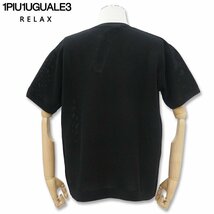 1PIU1UGUALE3 RELAX ウノピゥウノウグァーレトレ リラックス 半袖 Tシャツ UST-24016 黒 SN90 XL ウノピュー_画像4