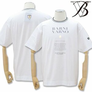 バーニヴァーノ BVロゴ＆ユニコーン プリント 半袖 Tシャツ L サイズ 白 01 BARNI VARNOBAW-NTH5038 ホワイト Tee