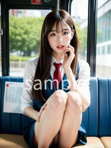 A133 ※1点限り※ AIアート A4 ポスター 美女 イラスト 写真 光沢写真用紙 かわいい 女の子 グラビア