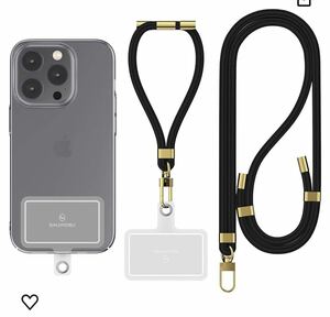 スマホストラップ、スマホショルダーストラップ・スマホハンドストラップとの2本入り スマホストラップ首掛け iPhone落下防止 