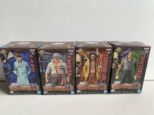 Qt187◆DXF THE GRANDLINE MEN◆フィギュア サボ/スモーカー/トラファルガー・ロー/クロコダイル ONE PIECE ワンピース 新品 未開封