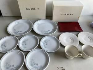 ⑤t216◆GIVENCHY ジバンシー◆食器 カップ＆ソーサー 皿/大皿 yamaka コーヒーセット 洋食器 キッチン用品 保管品