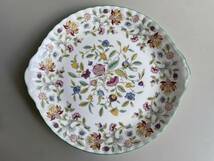 ⑤t236◆MINTON ミントン◆食器 洋食器 大皿 プレート HADDON HALL 1793 BONE CHINA/ボーンチャイナ 花柄 _画像1