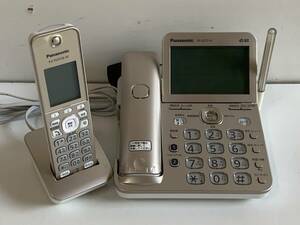 ⑪u171*Panasonic Panasonic * cordless telephone machine parent machine VE-GZ72 KX-FKD353 champagne gold cordless handset KX-FKD556 charge stand PNLC1058 operation goods 