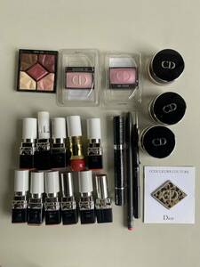 ⑤t148*Christian Dior Christian Dior * cosmetics tester lipstick / eyeshadow / eyeliner / badge Dior shou mono 