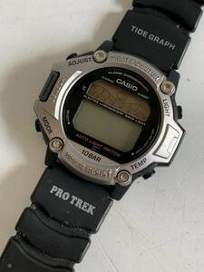 ⑪u155◆CASIO カシオ◆腕時計 PRO TREK プロトレック PRT-11 THERMOMETER WATER RESIST カレンダー 多機能 メンズ腕時計 デジタル 時計