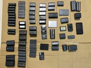 SONY Panasonic Canon Nikon FUJIFILM バッテリー 大量 まとめ セット 50個以上 電池 
