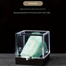天然アマゾナイト（天河石）　箱付き原石　　鉱石標本　　天然石クリスタルコレクション　 カラー宝石　　1 個　！　_画像1