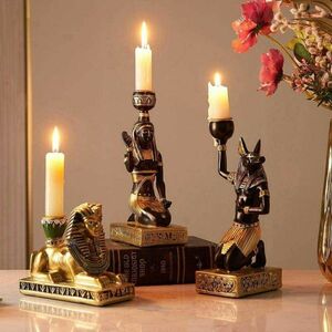  candle stand candle holder 3 piece set [ Pharaoh an screw s fins ks] Egyptian 