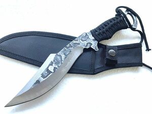K18*NEUTRAL KNIVES* Damas rental style pattern sheath knife One-piece structure camp outdoor fishing 