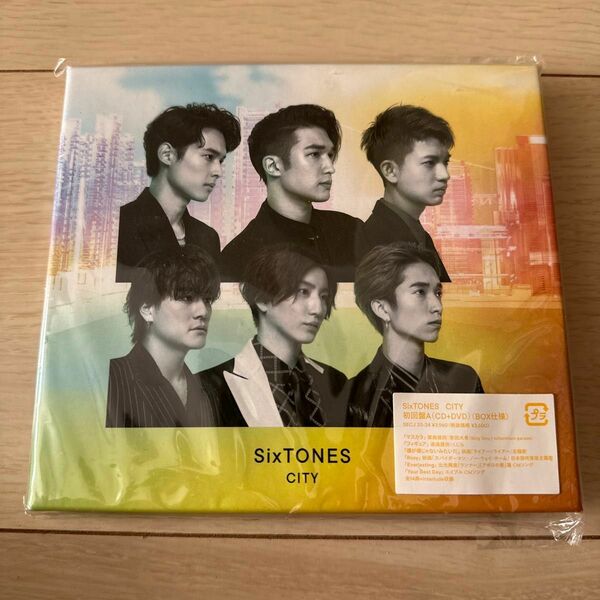 初回盤A DVD付 BOX仕様 SixTONES CD+DVD/CITY 