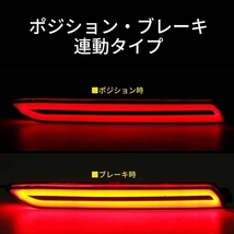 クラウンロイヤル 210系 前期 後期 AWS21# GRS21# LEDリフレクター 新型 ライトバー 発光 ポジション ブレーキ 連動 レッド_画像3