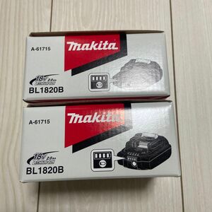 (マキタ) 純正品 リチウムイオンバッテリー BL1820B A-61715 正規品 18V 2.0Ah makita 2個セット