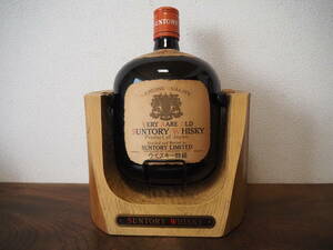  вскрыть settled очень большой SUNTORY WHISKY VERY RARE OLD Suntory Old виски Special класс местного производства подставка есть .4000ml бутылка пустой бутылка 