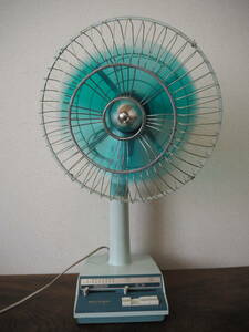  Showa Retro Brother BROTHER DeLuxe Fan electric fan ELECTRIC FAN 30cm yawing time switch actual work * retro consumer electronics operation OK