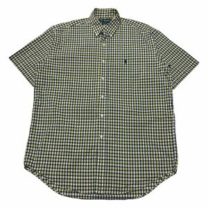Ralph Lauren ラルフローレン BLAKE 半袖ボタンダウンシャツ 刺繍 チェック M