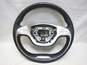  rare! W222 Benz S Class original wooden steering wheel A 222 460 5603 9E38 black high gloss po pra wood control number (W-SIV30)