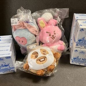 一番くじ BT21 Happy Bath Time 14点 新品 G賞 COOKY ぬいぐるみ D賞 MANG C賞 SHOOKY BTS クキ シュキ マン ランドリーポーチ グク シュガの画像1