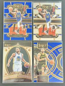 2023-24 Panini Select Basketball Stephen Curry Warriors 4枚 Concourse #56 Blue Base Premier Level #145 Blue Lodestar #6