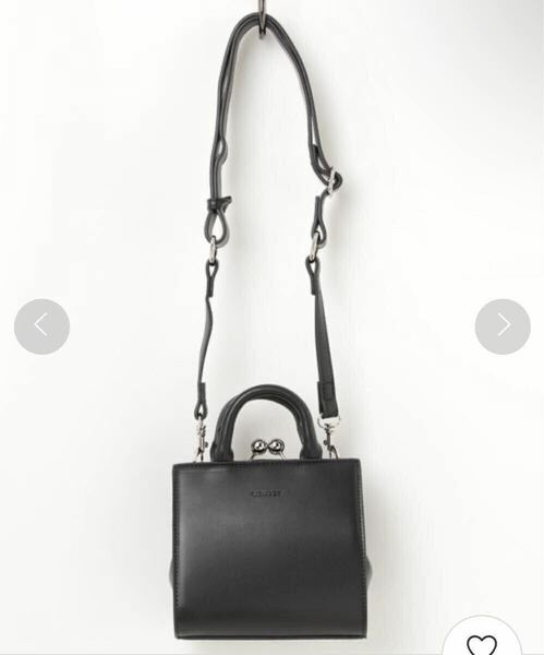 MOUSSY マウジー　レザー　ショルダーバッグ　ハンドバッグ　2way ブラック CLASP SHOULDER BAG 韓国