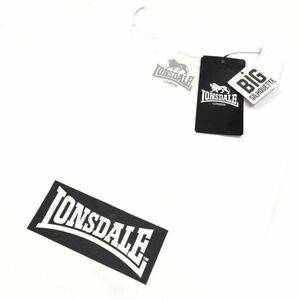 新品 正規 ＸＬサイズ LONSDALE ロンズデール ボックスロゴ ビッグシルエット Tシャツ 半袖Tシャツ ユニセックス 白