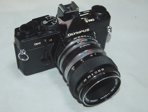 OLYMPUS OM-2 Black MACRO 50mm F3.5 接写リング　２個付き　シャッター確認