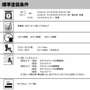 エコロック アンチスクラッチクリヤーBP 500gセット/ロックペイント クリヤー 塗料 Z24の画像7