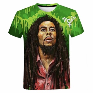 送料無料 音楽 music レゲエ ボブ・マーリー BOB MARLEY ジャマイカ カジュアルTシャツ ６